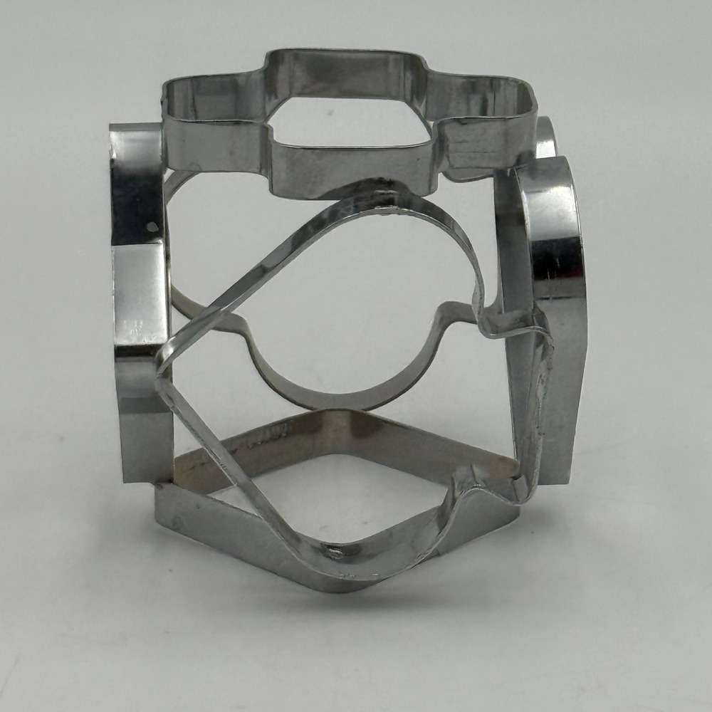 Vintage Tomado Holland 6-in-1 Cube Cookie Cutter Stainless Steel Multi Shape